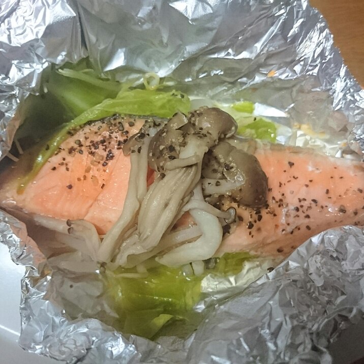 簡単!鮭のホイル包み蒸し